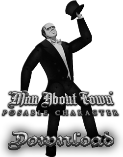 "Man About Town" Posable Character